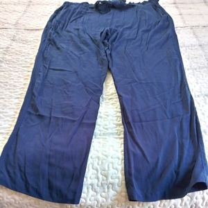 Drawstring pants 3x blue
